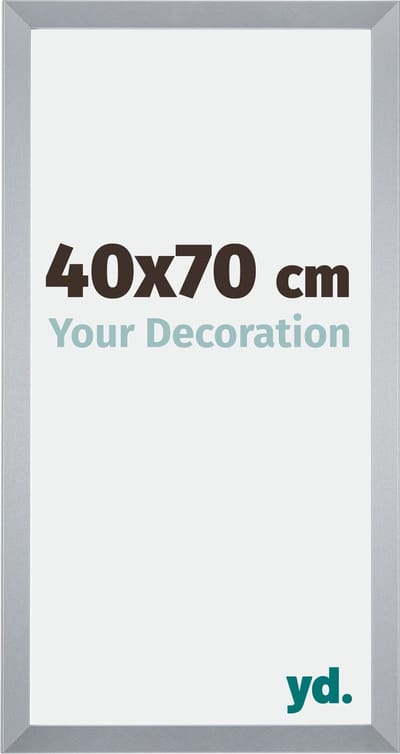 Your Decoration - Fotolijst 40x70 cm - MDF - Zilver Glans - Catania