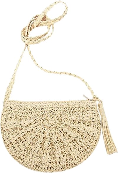 Dailygoods- Clutch Bag Vintage - Handtas Dames - Schoudertas - Handtas School - Strandtas - Handtas met Kwastje