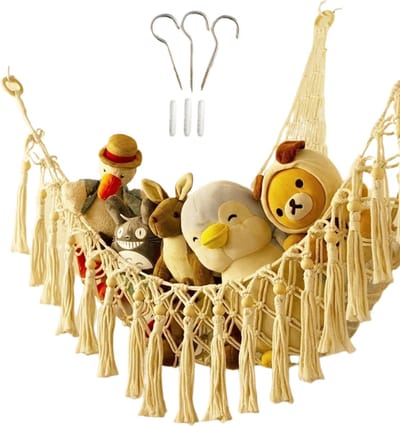 Livano Knuffel Net - Hangmat - Speelgoed - Opbergsysteem - Hangmat Voor Knuffels - Organizer