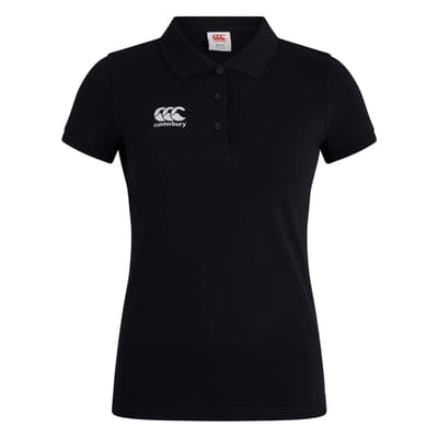 Canterbury Dames/Dames Waimak Poloshirt (Zwart)
