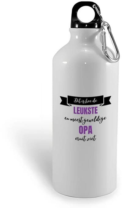 Hacebo® - Meest geweldige opa waterfles - Opa - beste opa - verjaardagscadeau - cadeau voor opa - kado - water fles - 400ML