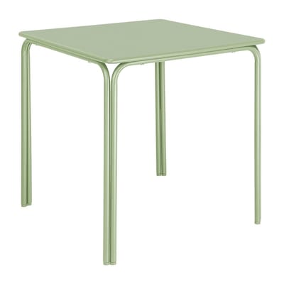 Bolero Adeline stalen vierkante tafel 700mm kichtgroen