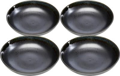 Soepborden Kassandra zwart Ø23cm (4/set) Kare Design