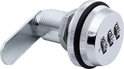 Brievenbus kantelslot - Met cijfercode - 20mm cijferslot - Zilverkleurig