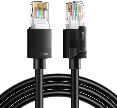 Ugreen Cat6A Serie - Ethernet Kabel - 2m - UTP - Zwart