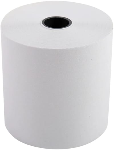 Exacompta 50x Rollen voor kassa's,rekenmachines 57x60x12x33 - 1 laag offset extra wit 60g/m2 - Wit - 40651E