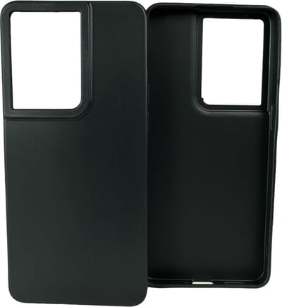 Flexibele achterkant Silicone hoesje Zwart Geschikt voor: Oppo Reno 8 5G