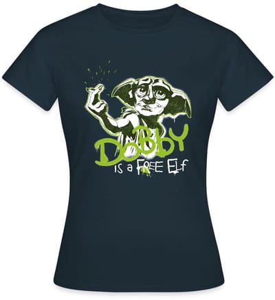 Harry Potter Dobby Is Een Vrije Elf T-Shirt Dames
