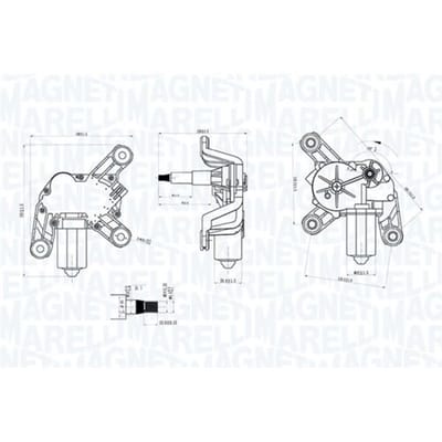 Ruitenwissermotor MAGNETI MARELLI 064070700010