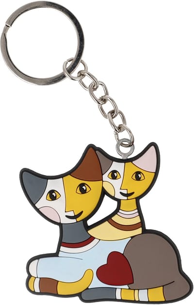 Goebel - Rosina Wachtmeister | Sleutelhanger Kaja e Mika | Kunststof - 6cm - 10 stuks