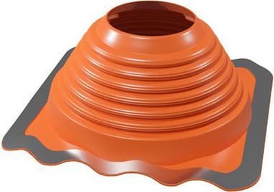 Silicone dakdoorvoer 0-45° ø 140-290mm tot 250°C rood