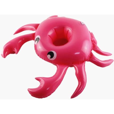 Piscine Gonflable PVC Porte-gobelet Flottant Crabe Premium Pour Piscine pink