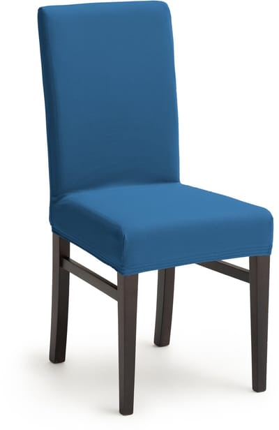 Belmarti® Stoelhoes Anza Blauw (per 2 stuks) voor eetkamerstoelen met hoge rugleuning