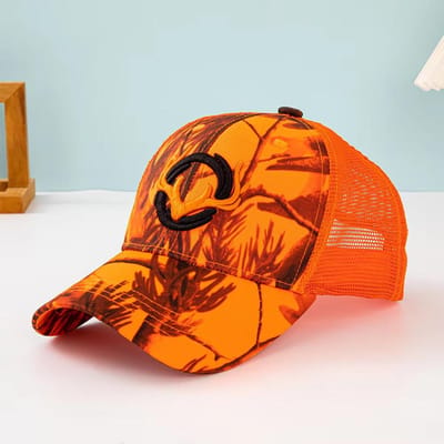 Herten Geweven Baseballpet Hip Hop Hoed Verstelbaar Mode Mannen Camouflage Ademende Mesh Petten Casual Zon Hoed Tactische Hoeden Adjustable oranje
