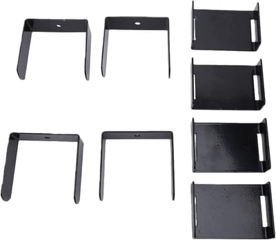 Bladveerklem Set - Boekreparatieclips Vering - Voertuig Stabiliseren - Roestvrij Staal - Tot 25 Inch Breed - Zilver
