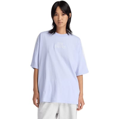 New Balance Trackside T-shirts Dames - Paars - Maat L - Katoen Jersey