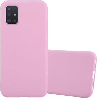 Cadorabo Hoesje geschikt voor Samsung Galaxy A52 (4G / 5G) / A52s in CANDY ROZE - Beschermhoes gemaakt van flexibel TPU silicone Case Cover