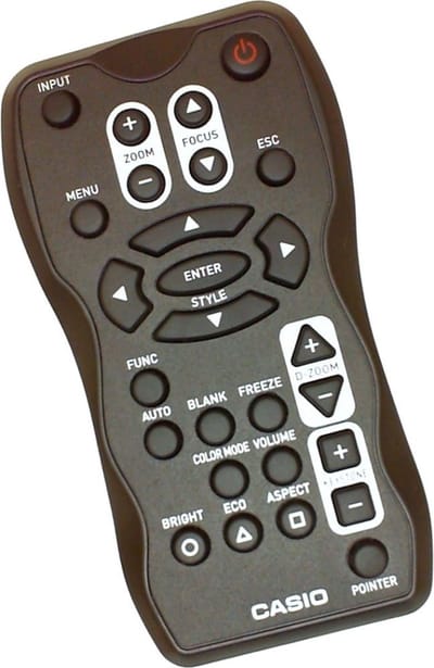 Afstandsbediening geschikt voor de CASIO XJ-A230V beamer, vervangt YT-100 / 10366439