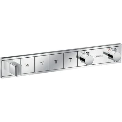 Hansgrohe Rainselect Afbouwdeel - voor inbouw douchekraan - thermostatisch - voor 4 functies - 59.8x9cm - thermostaat - hoogglans chroom