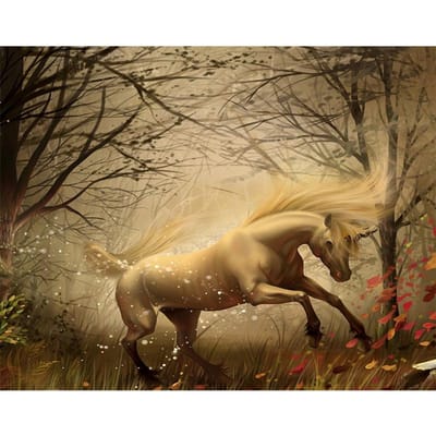 Diamond Schilderen Gratis Borduurpakketten Mozaïek Borduren Kruissteek Eenhoorn Picture Home Decor 20X30CM beige