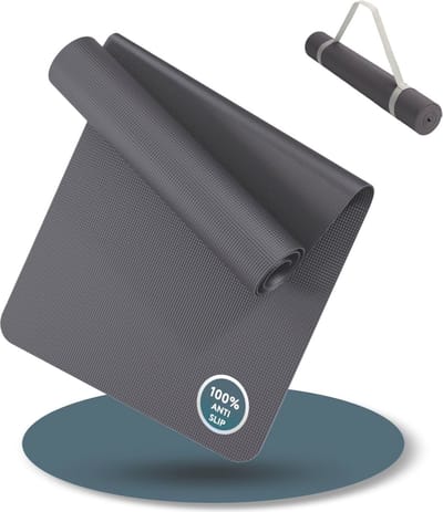 Yoga Mat 180x60cm | Antislip Fitnessmat en Gymnastiekmat met Draagriem