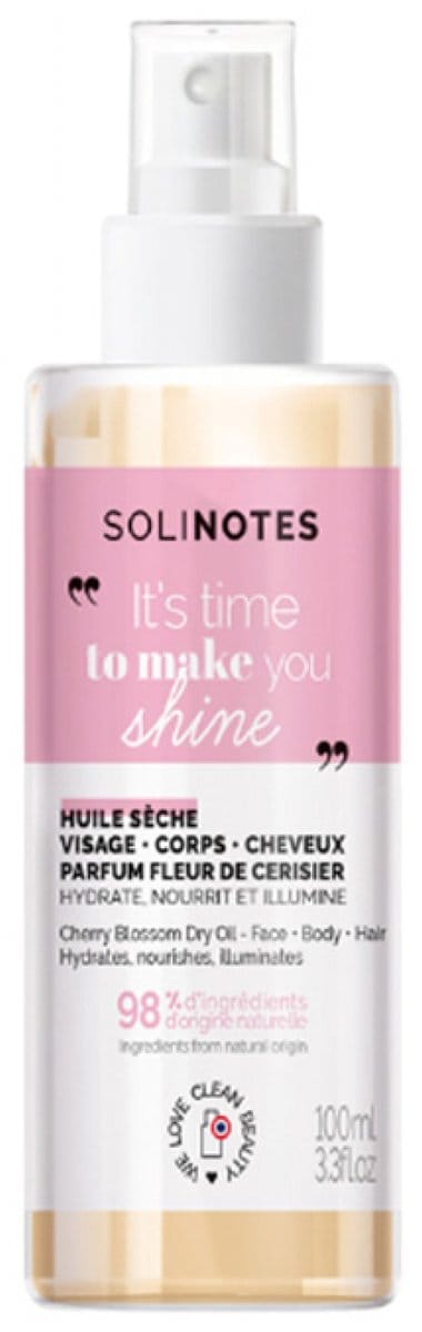 Solinotes Droge Olie Gezicht, Lichaam en Haar 100 ml (Geur : Kersenbloesem)