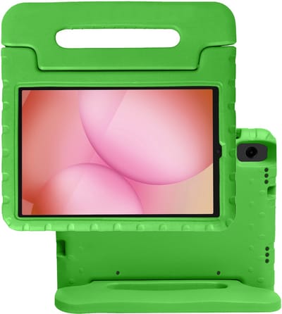 Hoes - Geschikt voor Samsung Galaxy Tab A11 - Kinderhoes Shockproof Bumper - Kidsproof Case - Tablet Hoesje - Kinder Hoes Cover - Groen