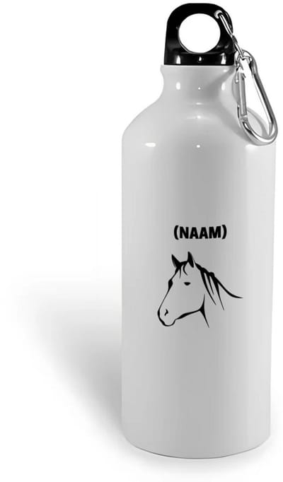Hacebo® - Paardrijden met eigen naam waterfles - Paardrijden - Paardrijder - Sport - water fles - 400ML