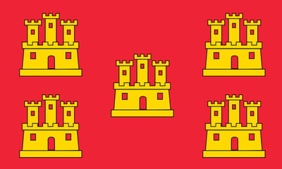 Vlag Poitou 100x150cm
