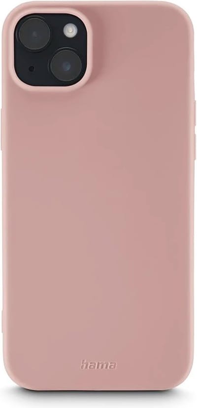 Hama MagCase Finest Feel Cover Hoesje geschikt voor Apple iPhone 15 - Zijdezachte Afwerking - Nude