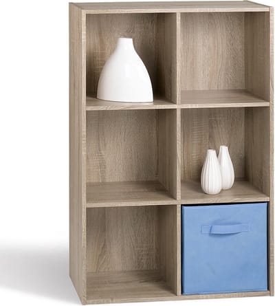 CALICOSY - Opbergplank met 6 vakken - L61 x H91 cm