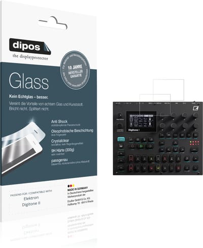 dipos – 2x Pantserfolie geschikt voor Elektron Digitone II | 9H Screenprotector