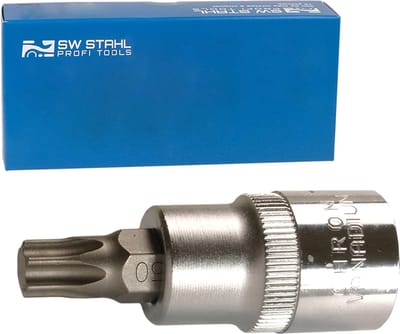 SW-Stahl 05243L schroevendraaierbit, 1/2 I T-profiel I T30 x 53mm I schroevendraaierbit voor Torx I zeskantinzet