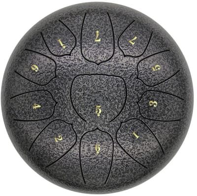 Livano Handpan - Tongue Drum - Steel - Regen - Klankschaal - Zilver