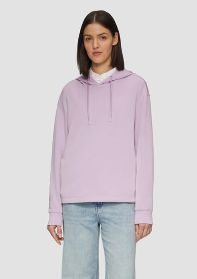 s.Oliver - female - Hoodie van scuba met een relaxed fit
