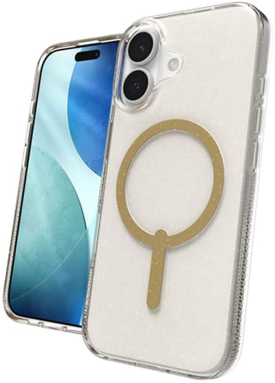 ZAGG Milan Snap Hoesje Geschikt voor Apple iPhone 17 - Back Cover Compatibel met MagSafe - Gerecycled Materiaal - Grafeen - Goud