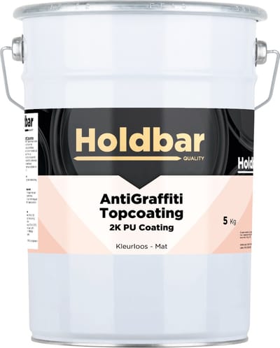 Holdbar Anti Graffiti Topcoating Mat 5 Kg - Maakt Graffiti Verwijderbaar - Graffiti Verwijderen - Glashelder - Transparant - Vrijwel onzichtbaar