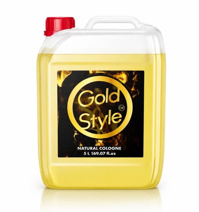 Gold Style Aftershave Cologne 5 Liter – Professionele Barber Aftershave – Frisse Langdurige Geur – Grootverpakking