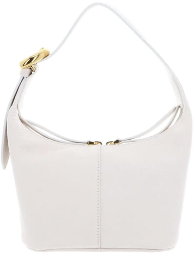 COCCINELLE Leren Handtas Fernanda Handbag Blanco Crème