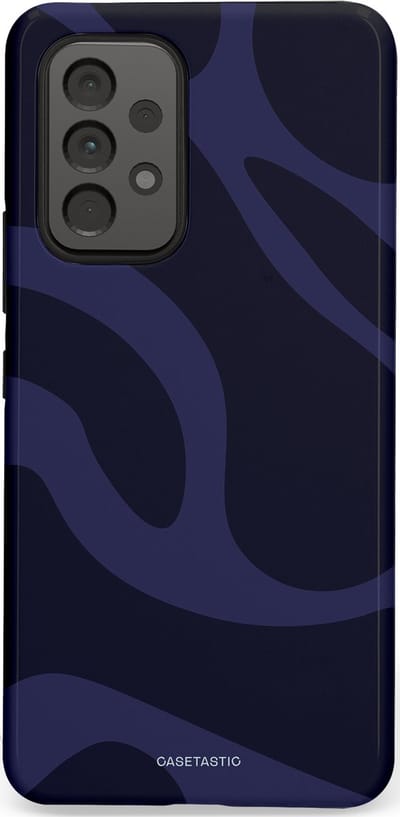 Casetastic Hoesje Geschikt voor Samsung A53 - Stijlvolle Beschermende Duo-layer Case - Diepzee Marine Golven