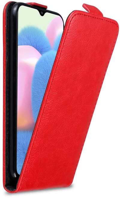 Cadorabo Hoesje geschikt voor Samsung Galaxy A50 4G / A50s / A30s in APPEL ROOD - Beschermhoes in flip design Case Cover met magnetische sluiting