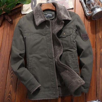 Katoenen jas Heren Fluwelen verdikte winter revers Warme katoenen jas Heren Jeugd Casual jas Heren 5XL gray