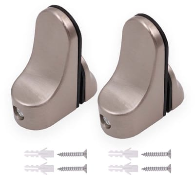 Dailygoods- Glasplankbeugels Verstelbaar - Glasklemmen - Zinklegering - Draagvermogen - 2 Stuks - Klembreedte 2-23 mm - Glasklem