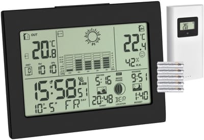 Draadloos Weerstation met Binnen- en Buitentemperatuur en Weersvoorspelling