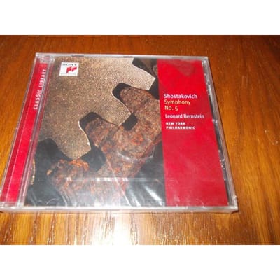 CD SHOSTAKOVICH, NPO, MTCO, BERNSTEIN; - Symfonie 5 / Kamer Symf voor Strijkers SK94733 Sony Classical 2005 VS Klassiek Gebruikt