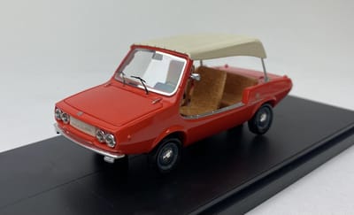 DAF Michelotti Shellette rood strandwagen -VDM 1/43 - Resin gesloten model - limited 60 pcs