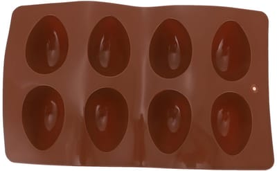 Dailygoods- Chocoladevorm Siliconen - Flexibel en Antiaanbaklaag - Eiervormige Mal - Stervormige Mal - Eenvoudig te Reinigen - Voor Feesten en Cadeaus - Bakvorm