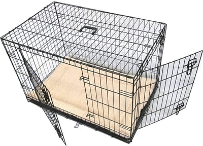 Borg Hondenbench - Bench Opvouwbaar 76 x 45 x 51 cm incl. Plaid - Maat M -
