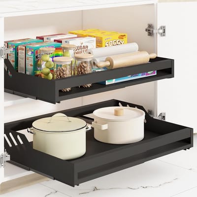Telescopische Lade Kastorganizer - Uitbreidbare Opberger voor Keuken, Badkamer en Woonkamer (32 - 54 cm)