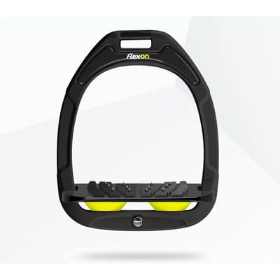 Ultra Grip Ingelaste stijgbeugels Groen/Zwart/Geel Flex-On Green Composite